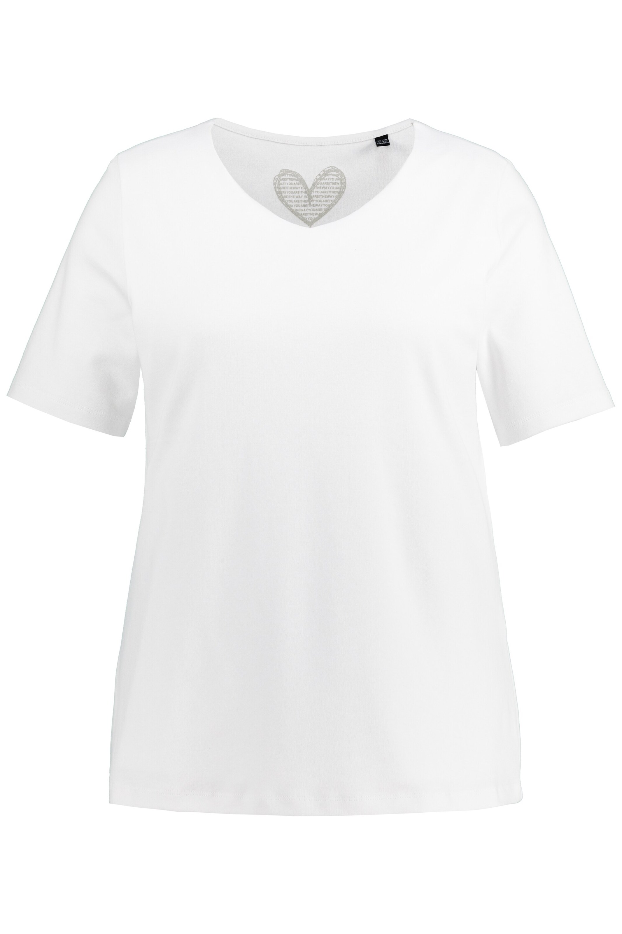 Ulla Popken Shirt in Wit: voorkant