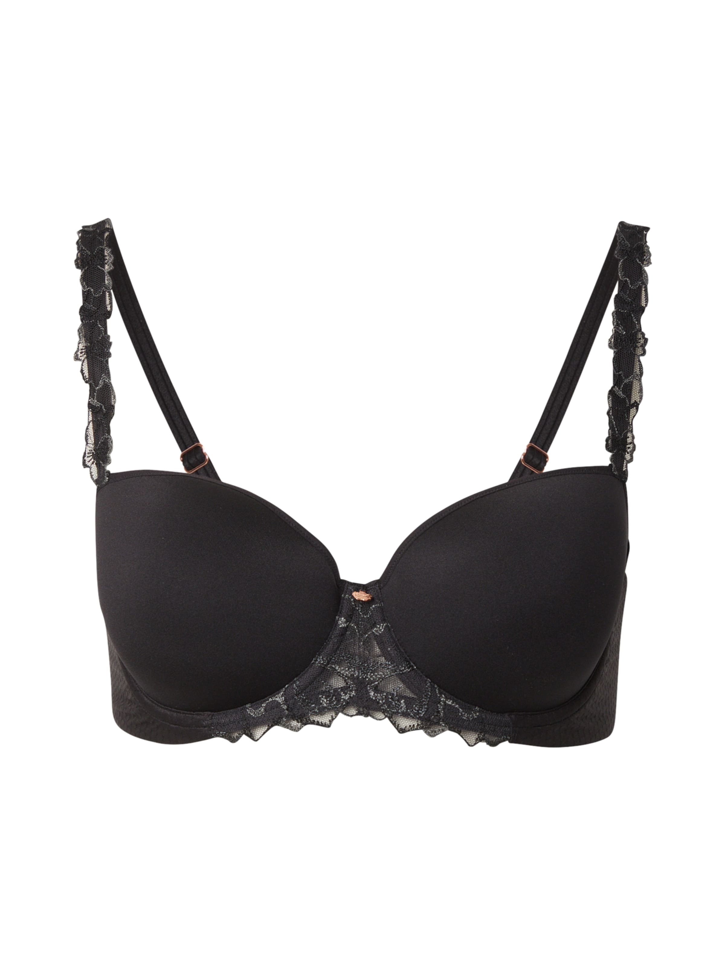 TRIUMPH Сутиен 'Wild Azalea' в черно: отпред
