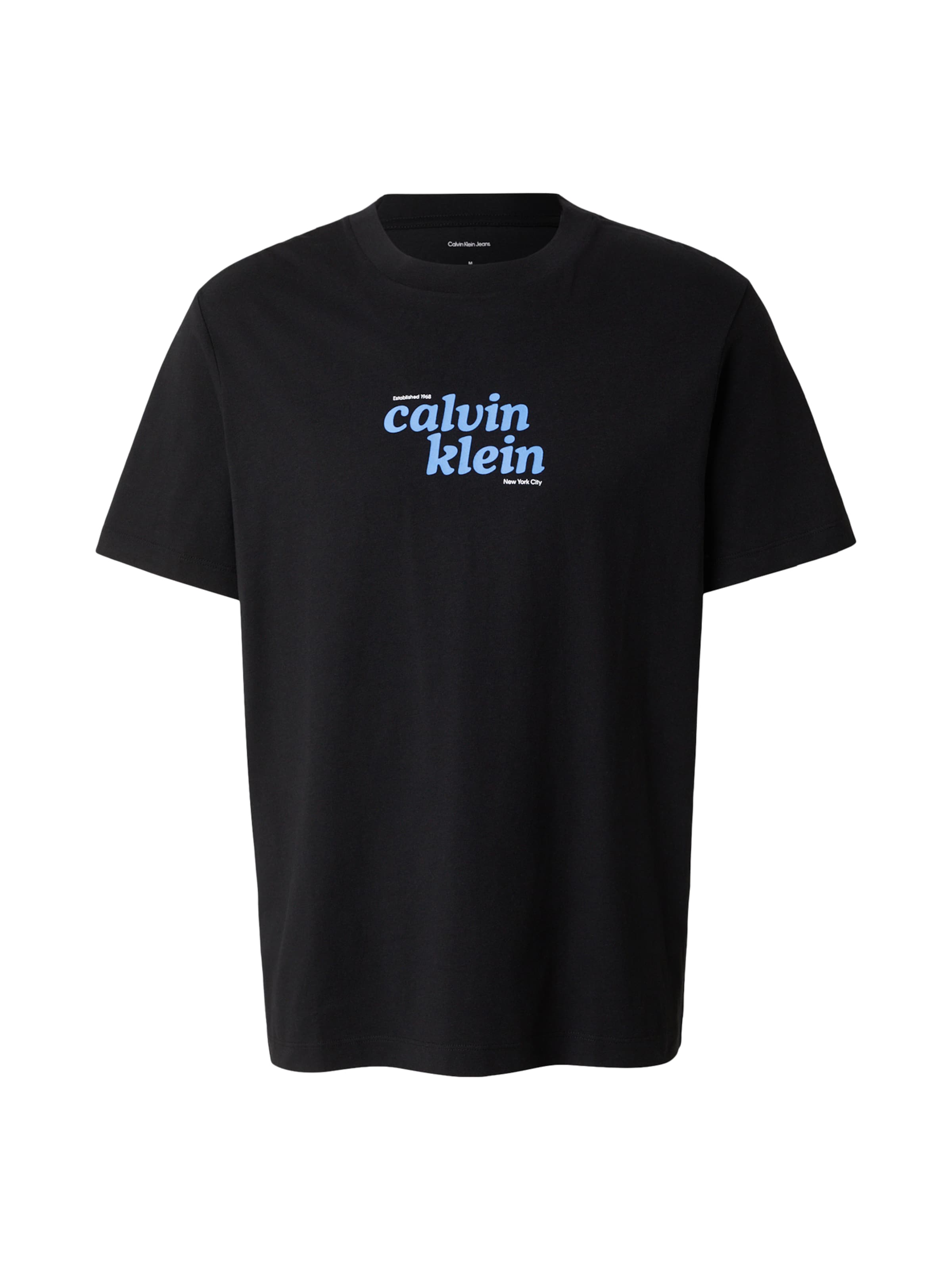Calvin Klein Jeans Regular T-Shirt in Schwarz: Vorderseite