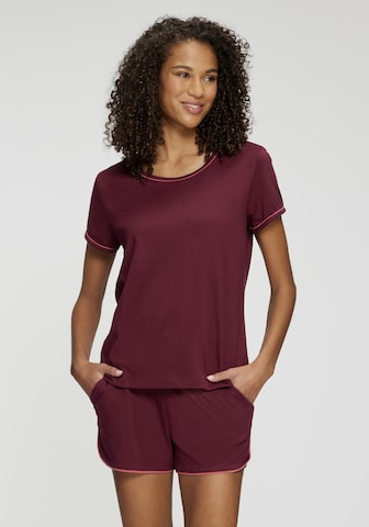 LASCANA - Pantalón de pijama en rojo