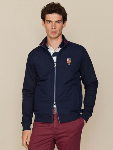 Giacca di felpa di Hackett London in blu: frontale