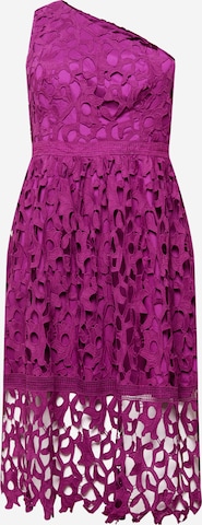 Chi Chi Curve Cocktail Dress in Purple: front