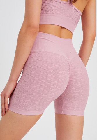 Leif Nelson Slimfit Sport Shorts in Pink