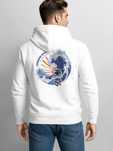 Neverless Sweatshirt 'Kanagawa' in Weiß