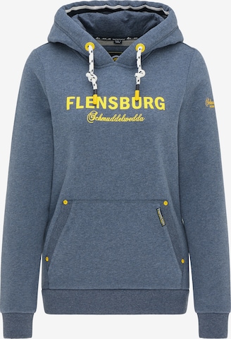 Sweat-shirt 'Flensburg' Schmuddelwedda en bleu : devant