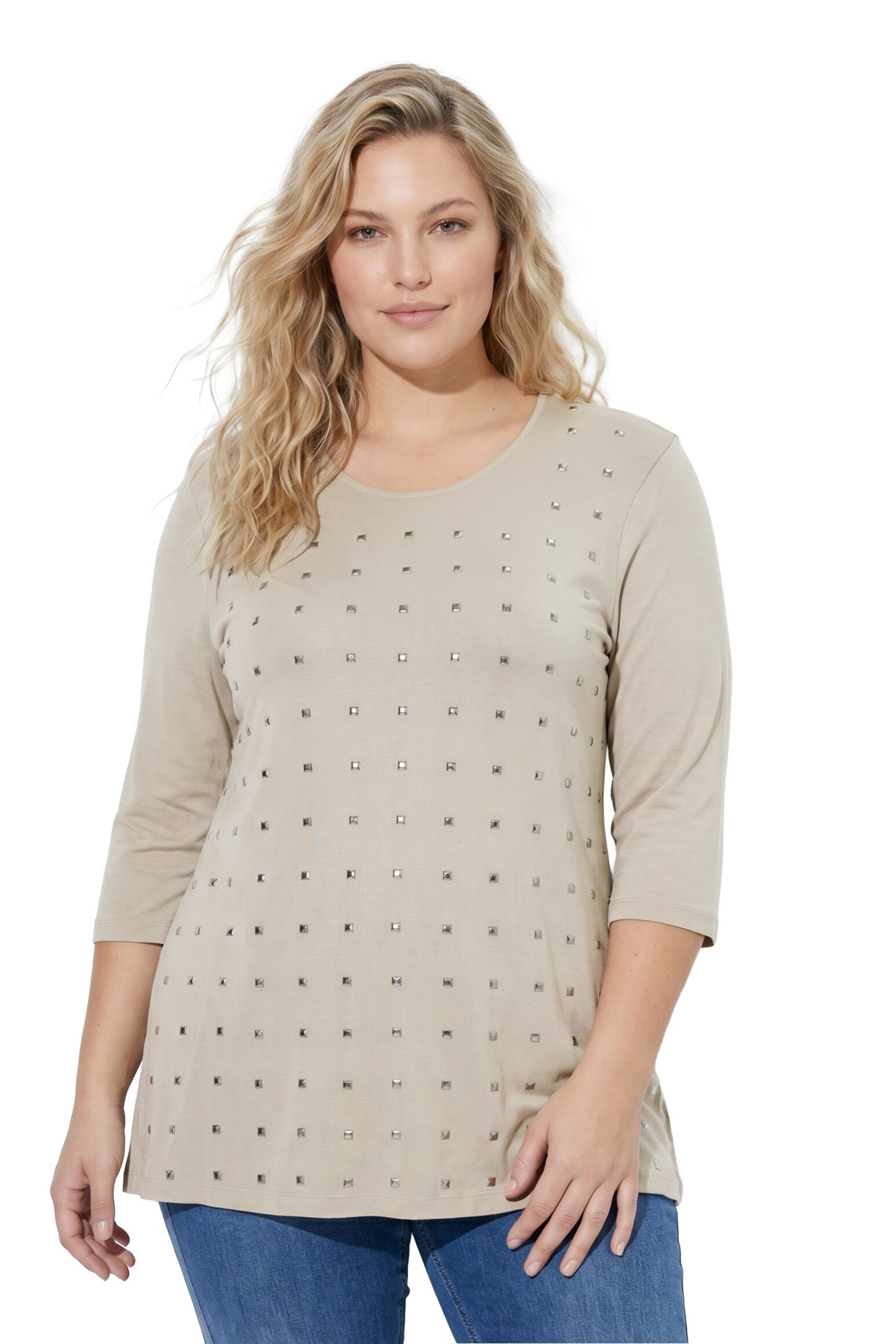 Ulla Popken Shirt in Grün: Vorderseite