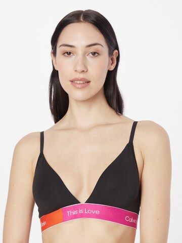 Triangle Soutien-gorge Calvin Klein Underwear en noir : devant