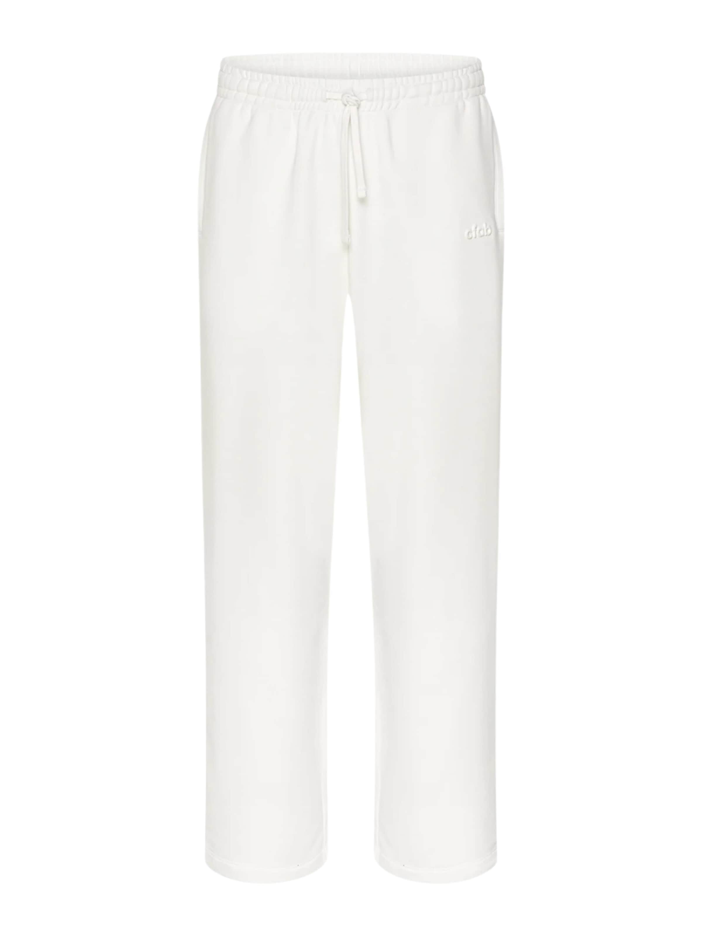 Regular Pantalon 'Relaxed Straight' cfab (formerly creamy fabrics) en blanc : devant