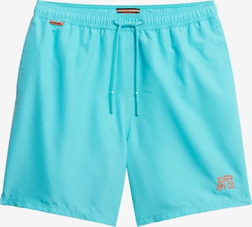 Shorts de bain 'Essential' Superdry en bleu : devant