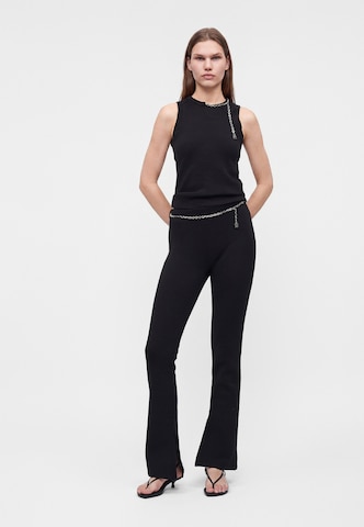 HUGO Bootcut Hose 'Nenrietta' in Schwarz