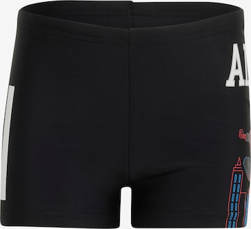 ADIDAS PERFORMANCE Urheilullinen uima-asu 'Spider-Man' värissä musta: etupuoli