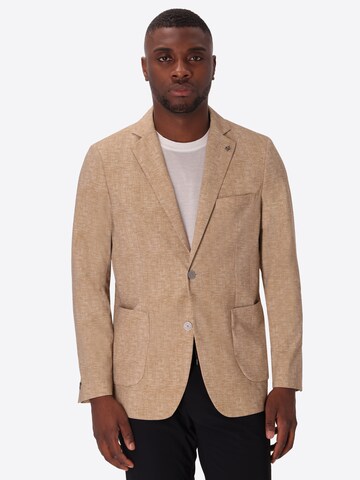 Distretto12 Slim fit Colbert in Beige: voorkant