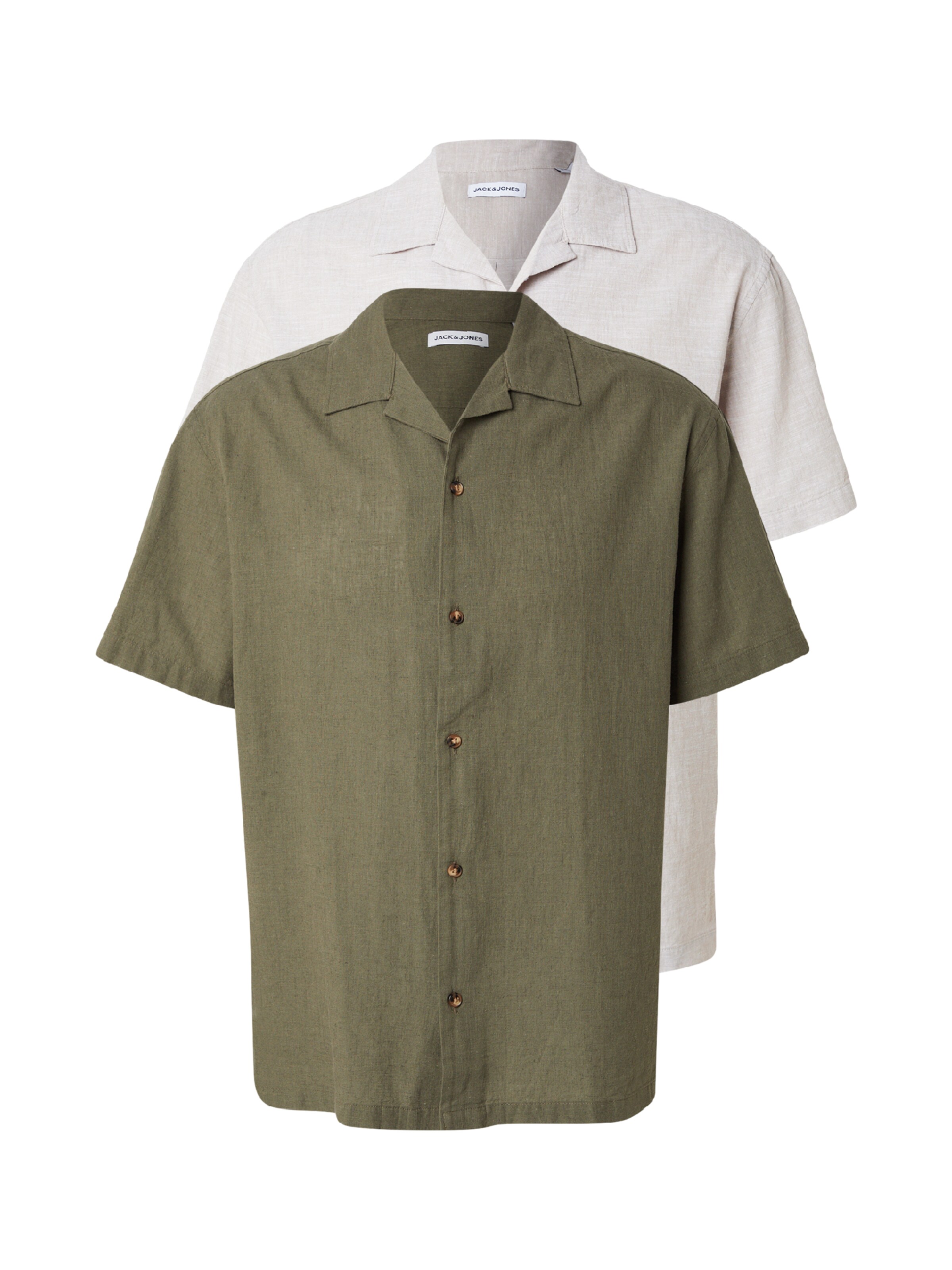 JACK & JONES Camisa 'JJESUMMER' en kitt / oliva, Vista del producto
