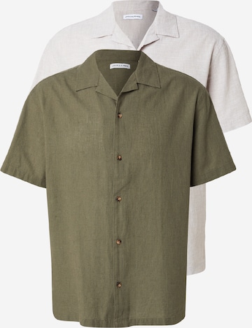 JACK & JONES - Camisa 'JJESUMMER' en beige: frente
