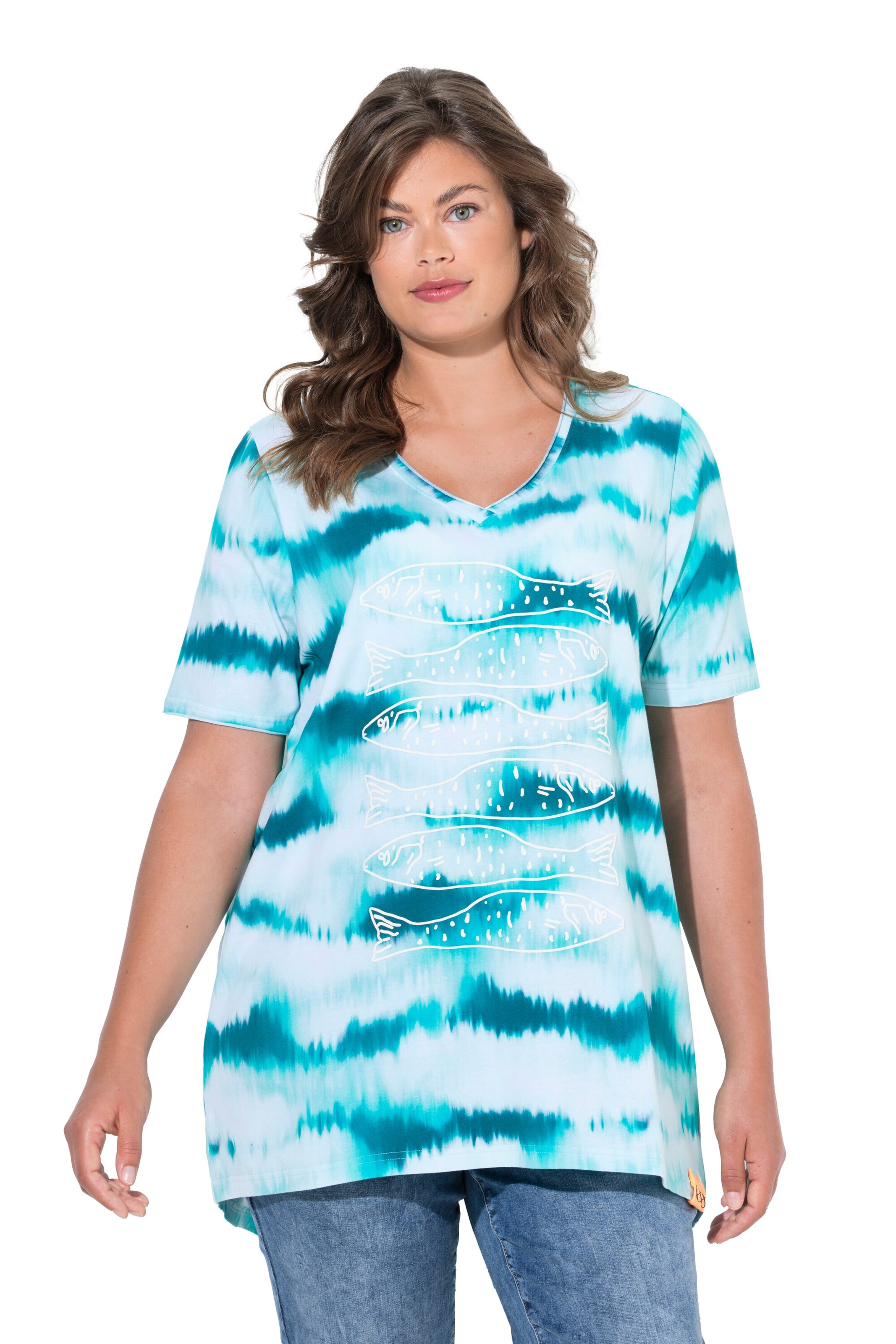 T-shirt LAURASØN en bleu : devant