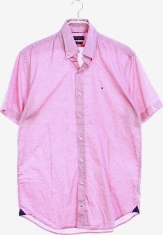 TOMMY HILFIGER Button Up Shirt in M in Pink: front