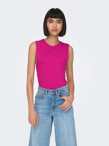 ONLY Knitted Top 'Majli' in Pink: front