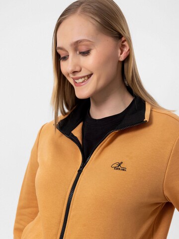 Cool Hill Sweatjacke in Braun