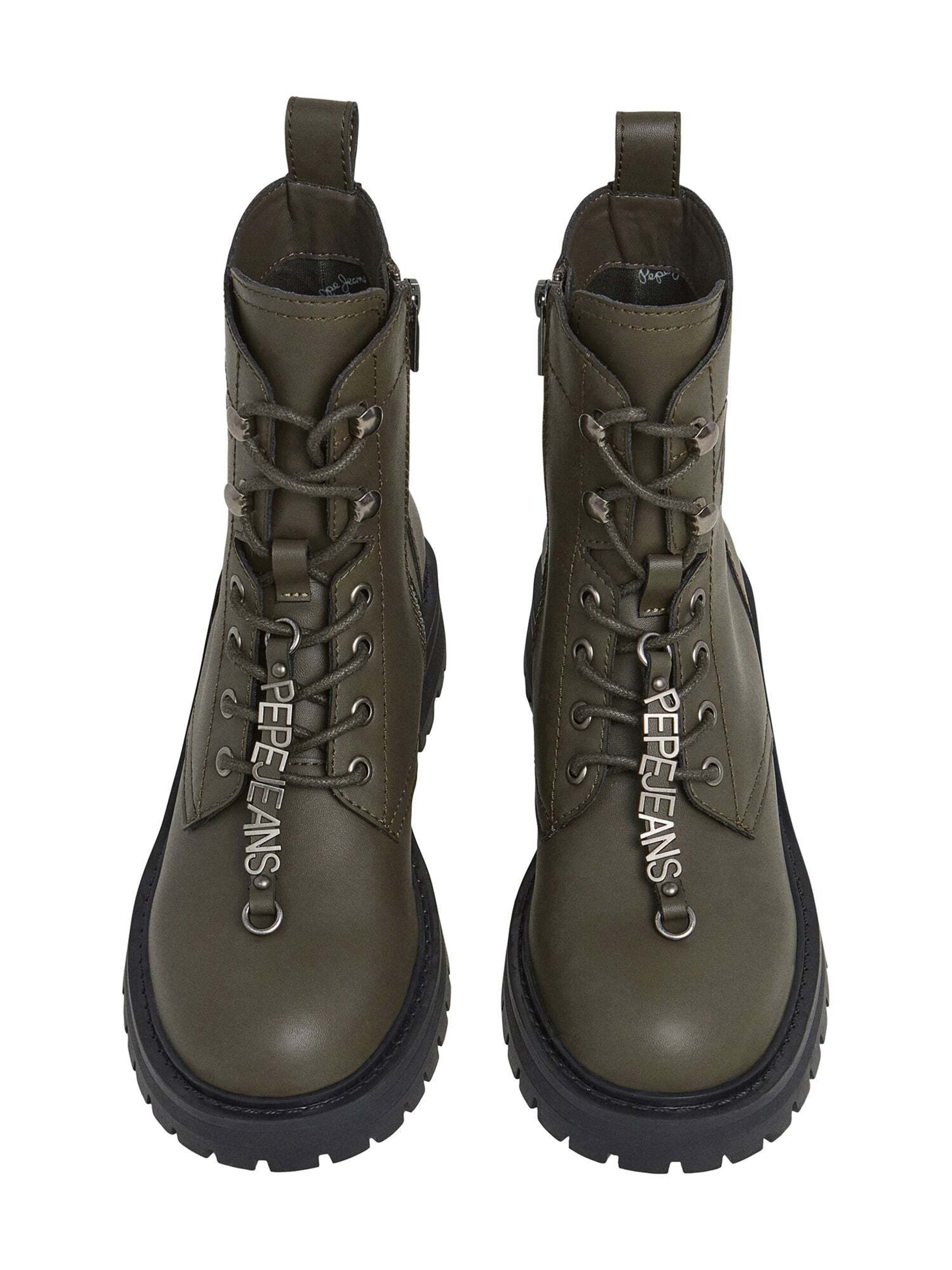 Pepe Jeans Lace-up bootie in Green