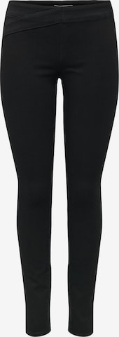 ONLY Skinny Farkkuleggingsit 'Royal' värissä musta: etupuoli
