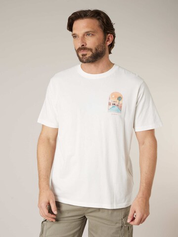 T-Shirt 'Marrakech' Deeluxe en blanc
