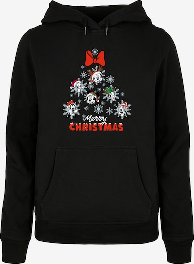 ABSOLUTE CULT Sweatshirt 'Mickey And Friends - Christmas Tree' in Green / Red / Black / White, Item view