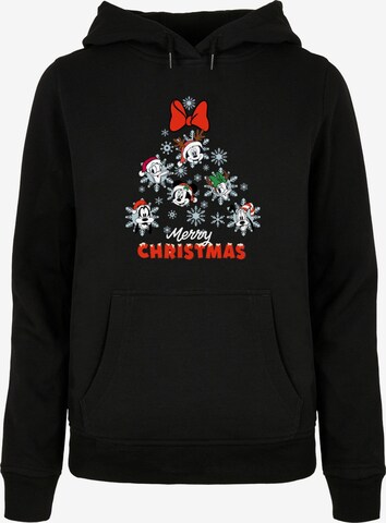 Sweat-shirt 'Mickey And Friends - Christmas Tree' ABSOLUTE CULT en noir : devant