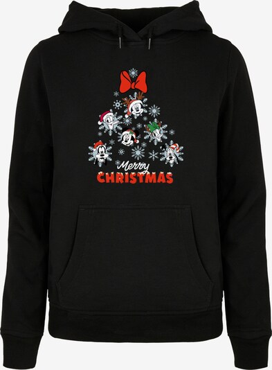 ABSOLUTE CULT Sweatshirt 'Mickey And Friends - Christmas Tree' in grün / rot / schwarz / weiß, Produktansicht