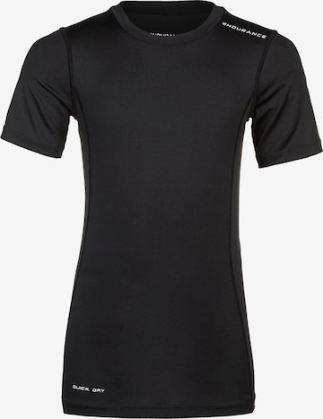 ENDURANCE Performance Shirt 'Power' in Black: front