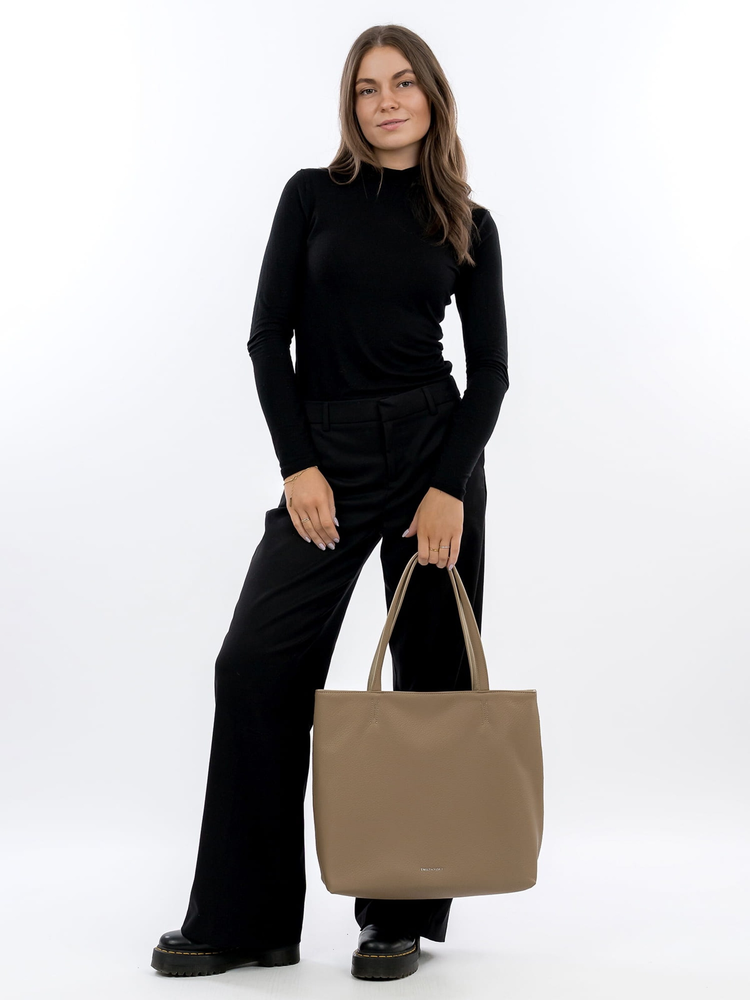 Cabas 'Eva ' Emily & Noah en beige