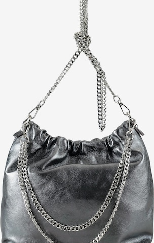 COLLEZIONE ALESSANDRO Crossbody Bag 'Chicca' in Silver: front
