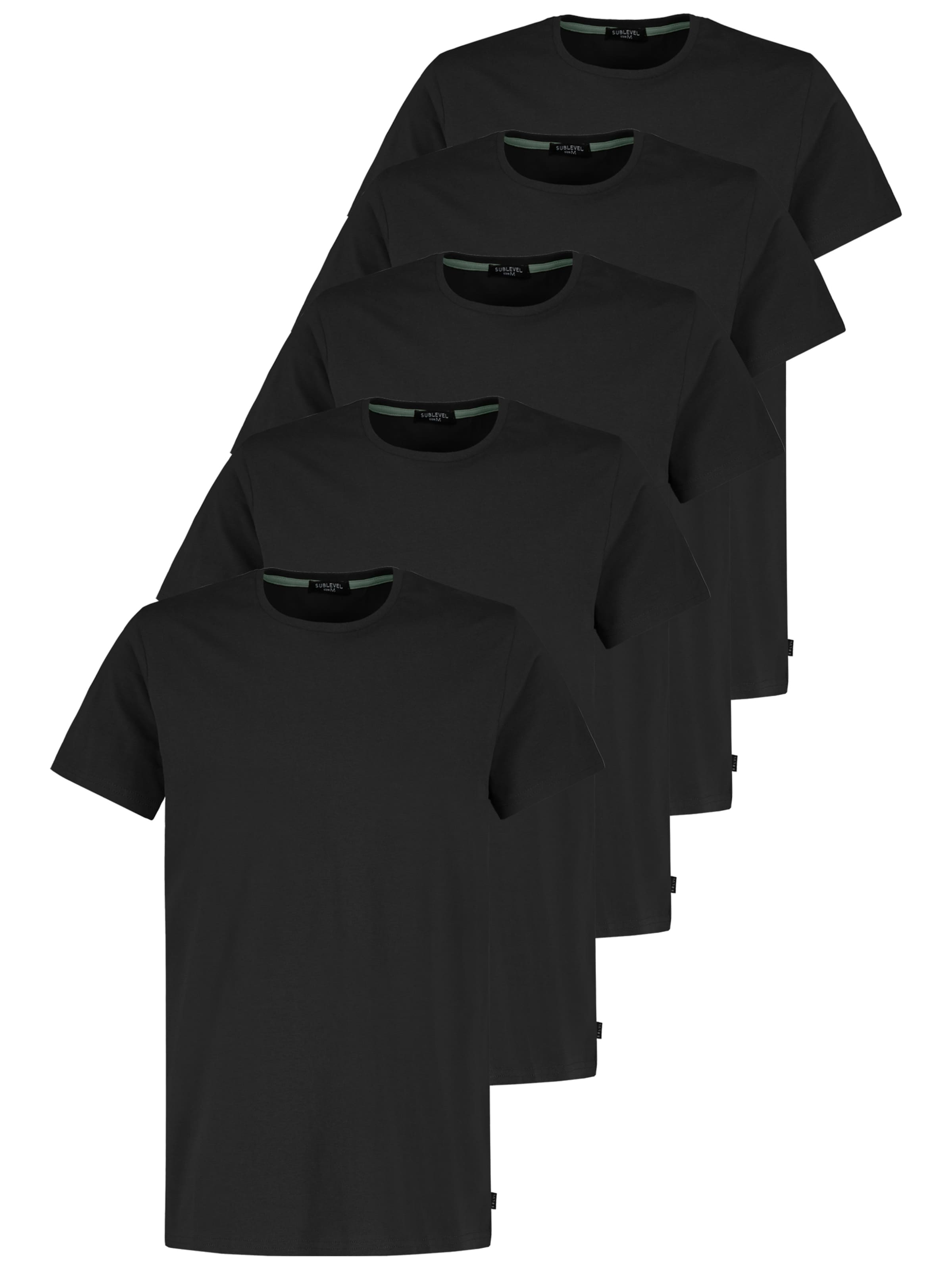 Sublevel T-Shirt in Schwarz: Vorderseite