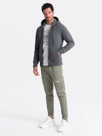 Ombre Sweatvest 'OM-SSBZ-0160' in Grijs