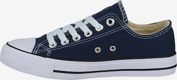 Baskets basses Elara en bleu : devant