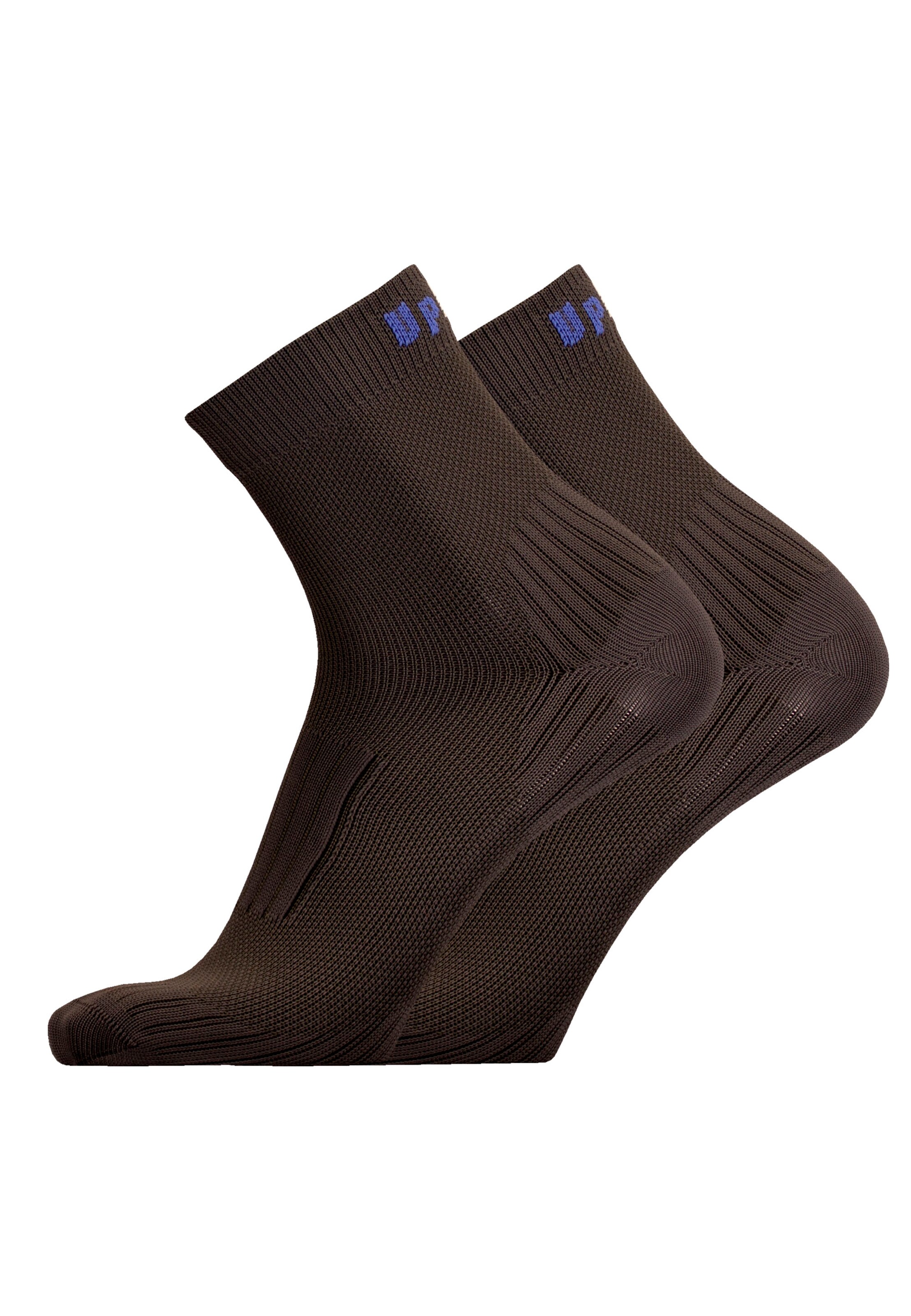 UphillSport Laufsocken 'FRONT' in Grau: Vorderseite