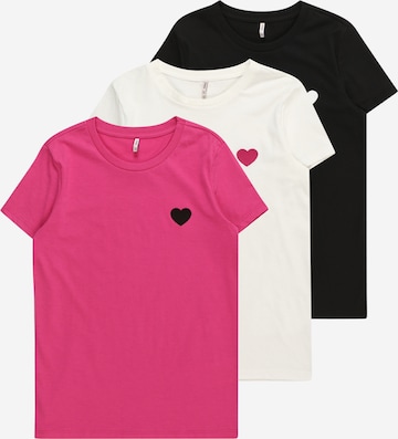 T-Shirt 'JESSIE' KIDS ONLY en rose : devant