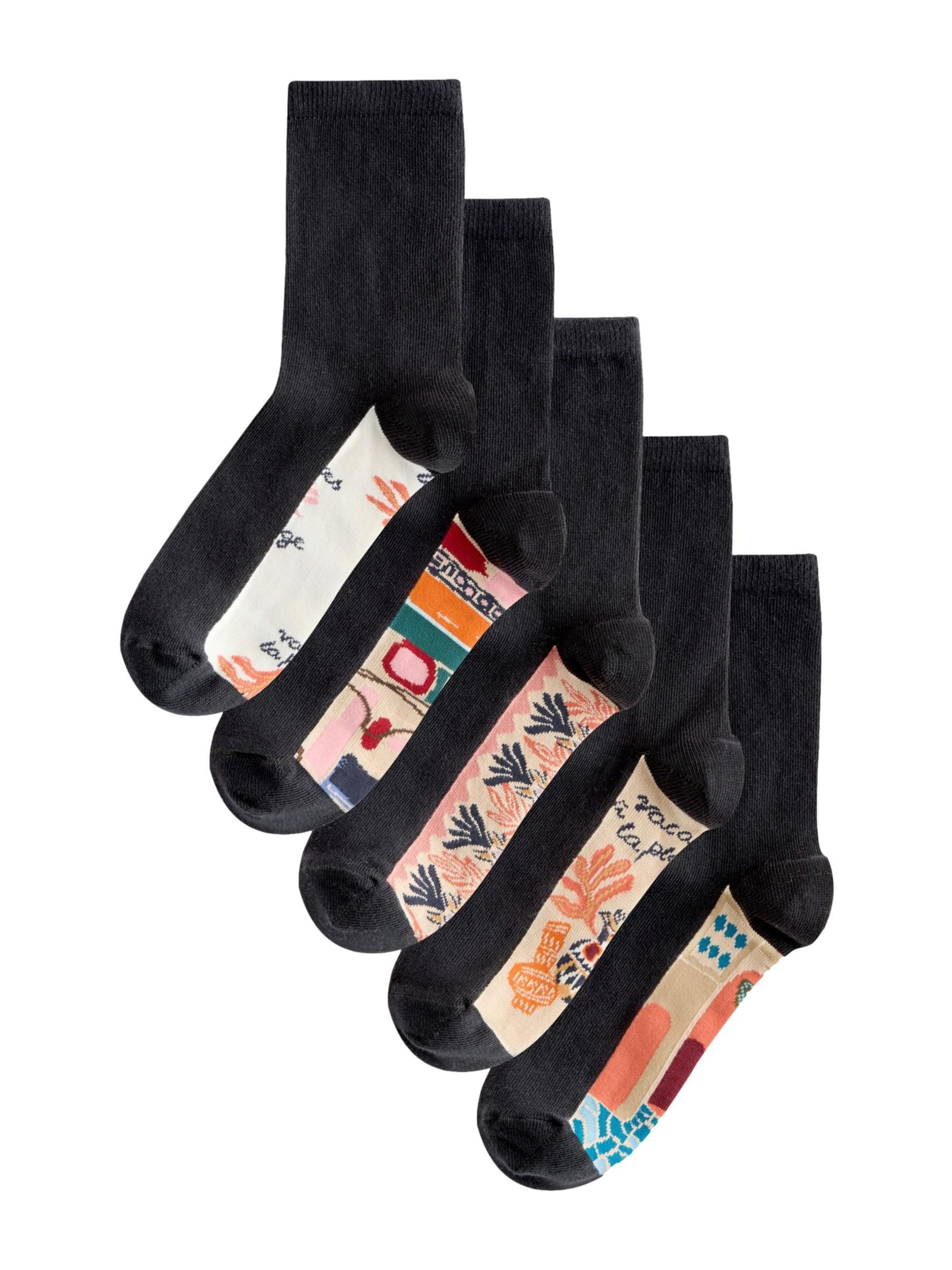 Next Носки в Черный: спереди