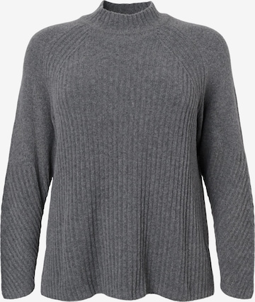 Zizzi Pullover 'Comfy' i grå: forside