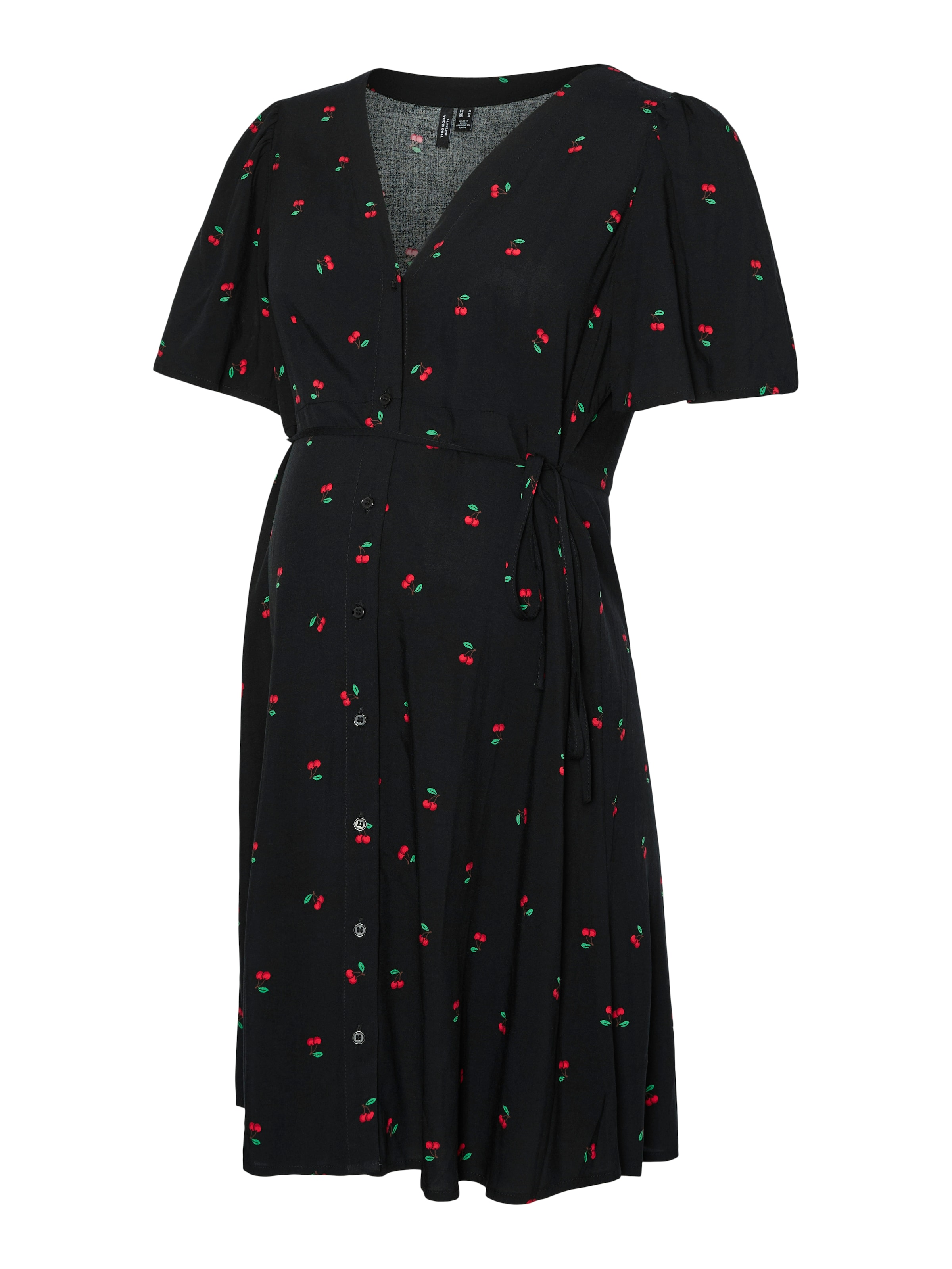 Vero Moda Maternity Shirt Dress 'VMMAlba' in Black: front