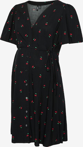 Vero Moda Maternity - Vestido camisero 'VMMAlba' en negro: frente