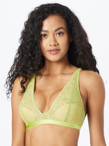 Underprotection Triangle Bra 'EMMA' in Green: front