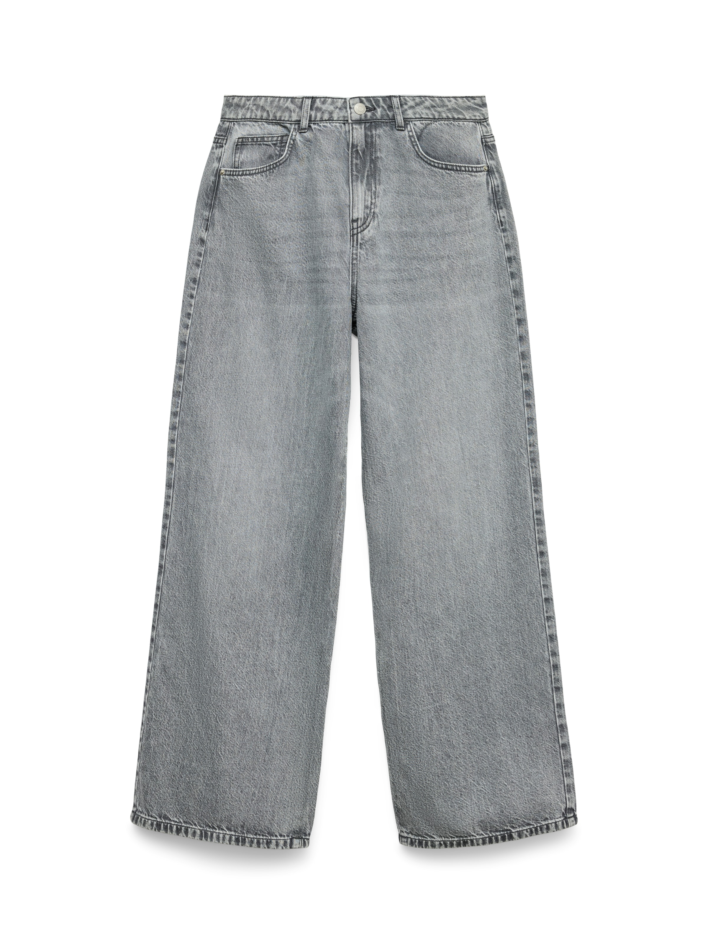 VERO MODA Wide leg Jeans 'VMKERRY' in Grey: front