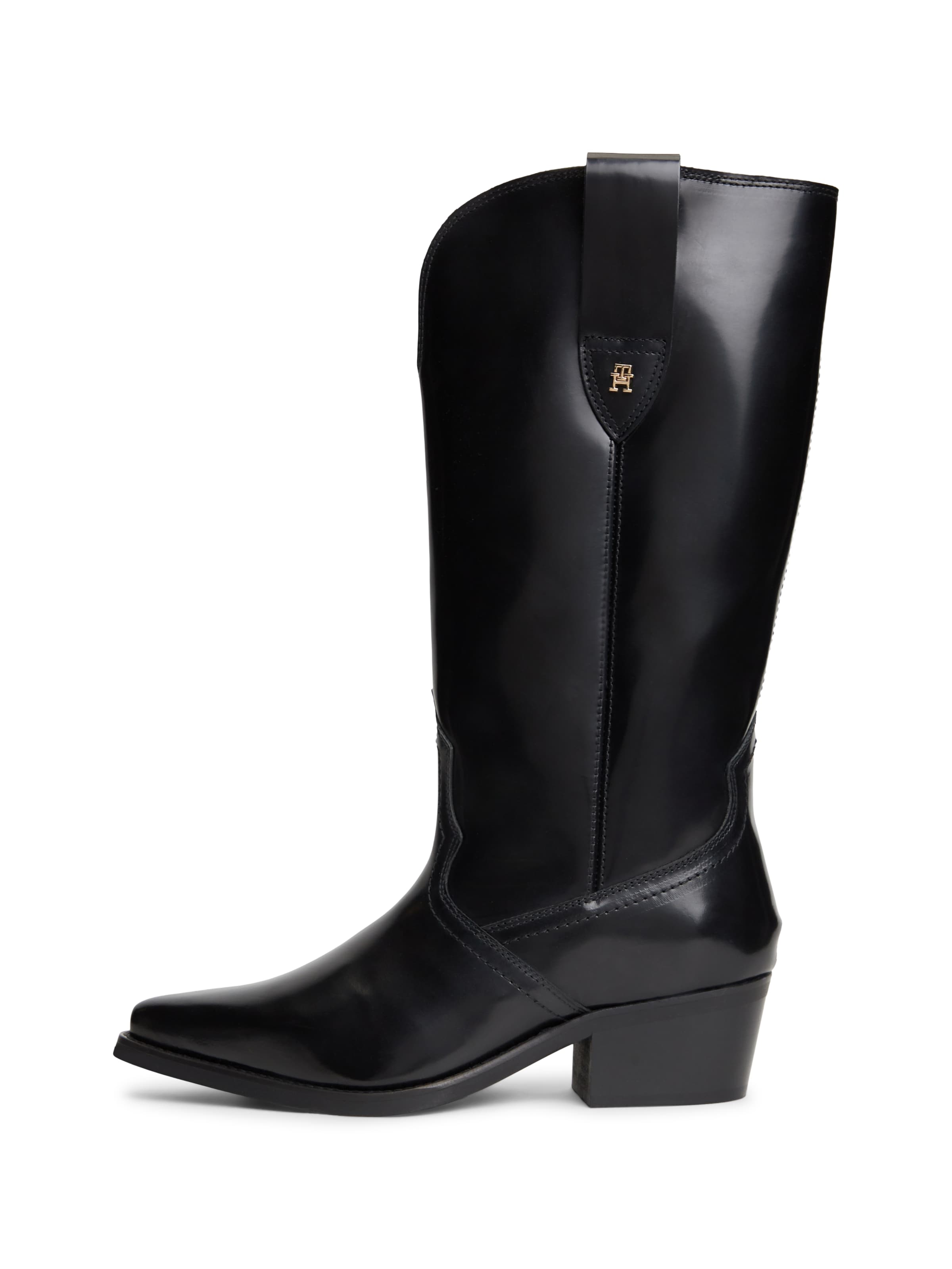 TOMMY HILFIGER Cowboylaarzen in Zwart: voorkant