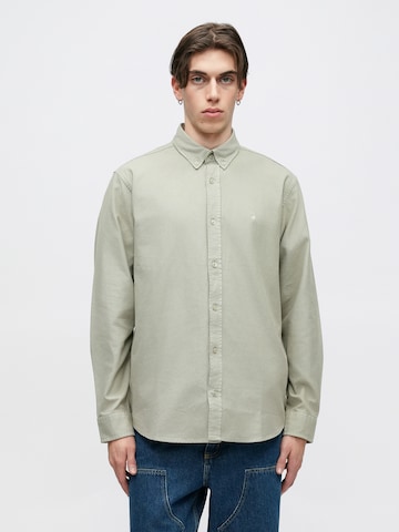 Carhartt WIP Regular fit Риза 'Bolton' в сиво: отпред