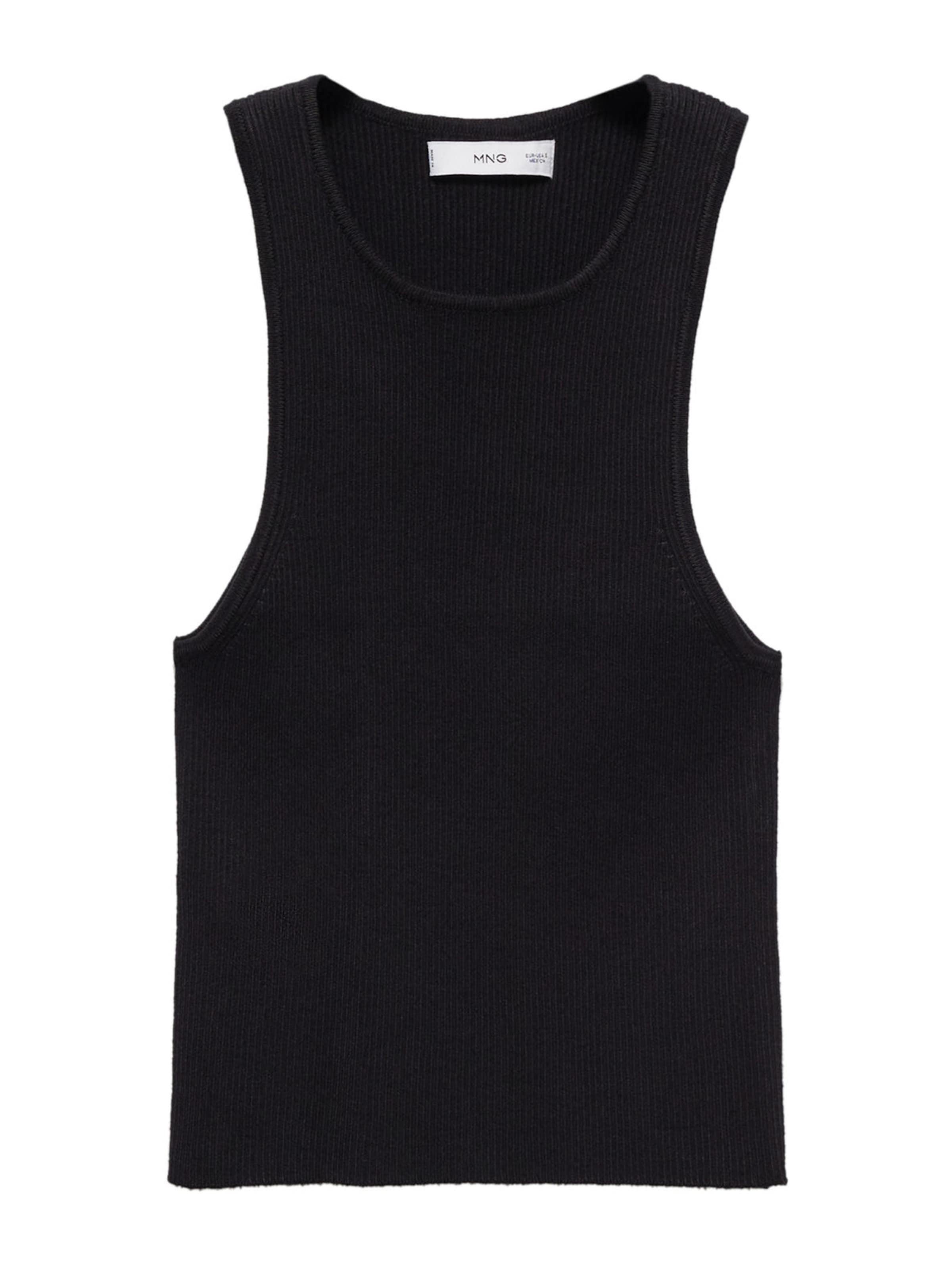 MANGO Neuletoppi 'ORWELL' värissä musta: etupuoli