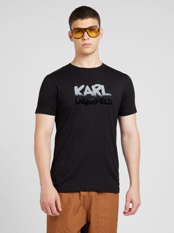 Karl Lagerfeld - Camisa em preto: frente