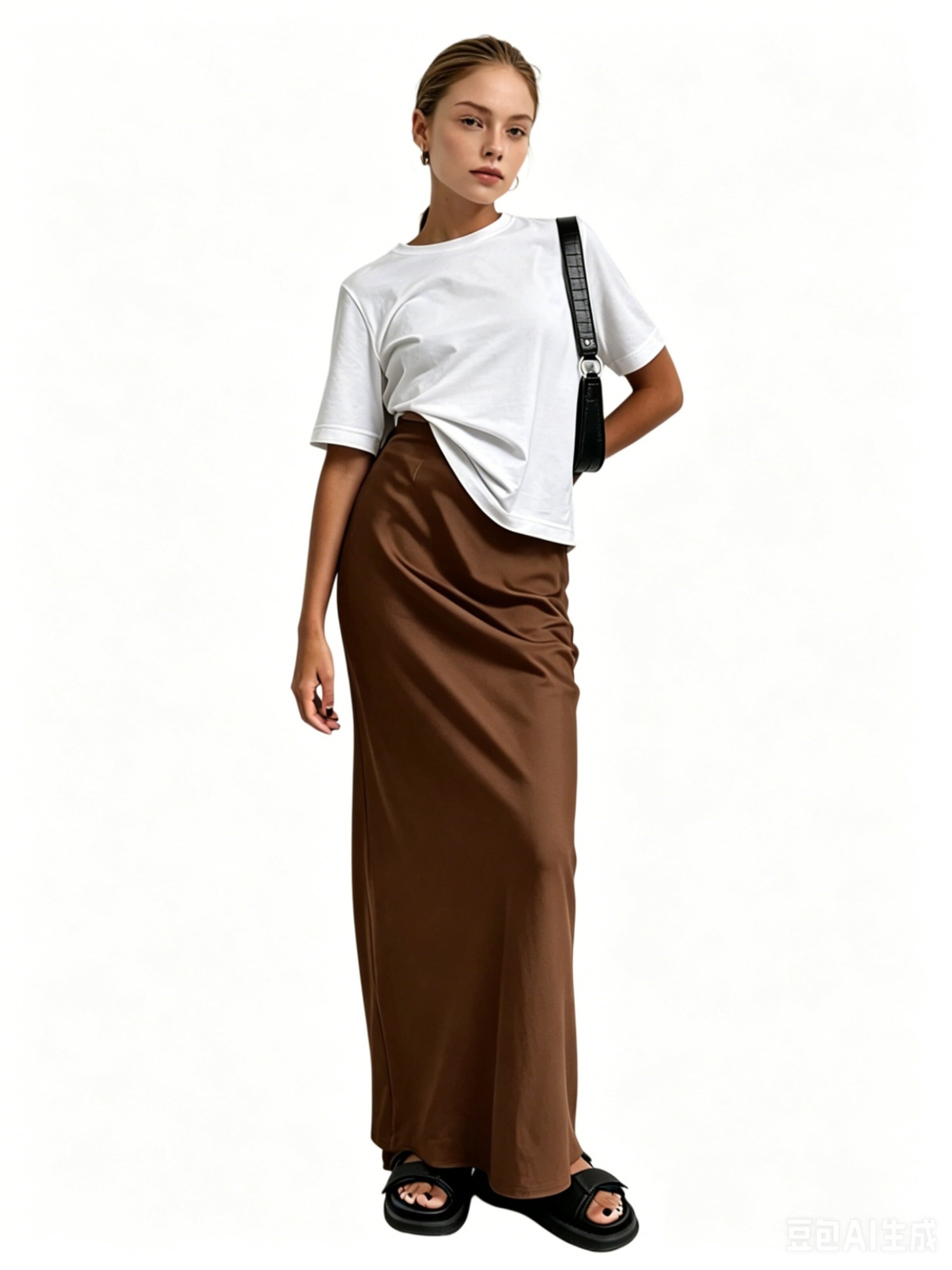 Yesfashion Skirt in Brown