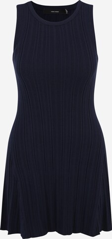 Vero Moda Petite Gebreide jurk 'STEPHANIE' in Blauw: voorkant