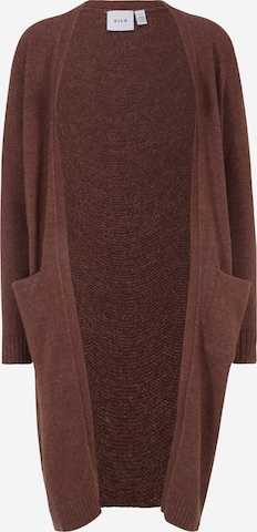 VILA Knitted Coat 'Ril' in Brown: front