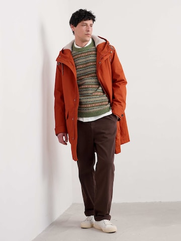 Seasalt Cornwall Välikausitakki 'Tidesman' värissä oranssi